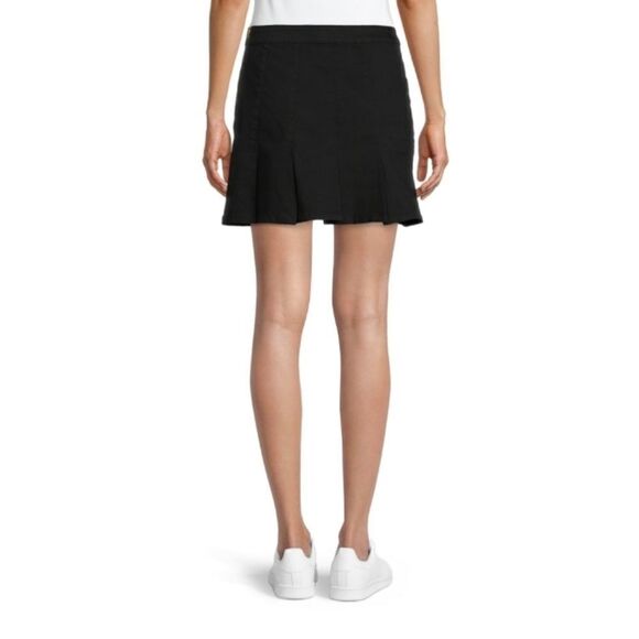 Womens Pleated  Denim School Girl Mini Skirt - Picture 5 of 6